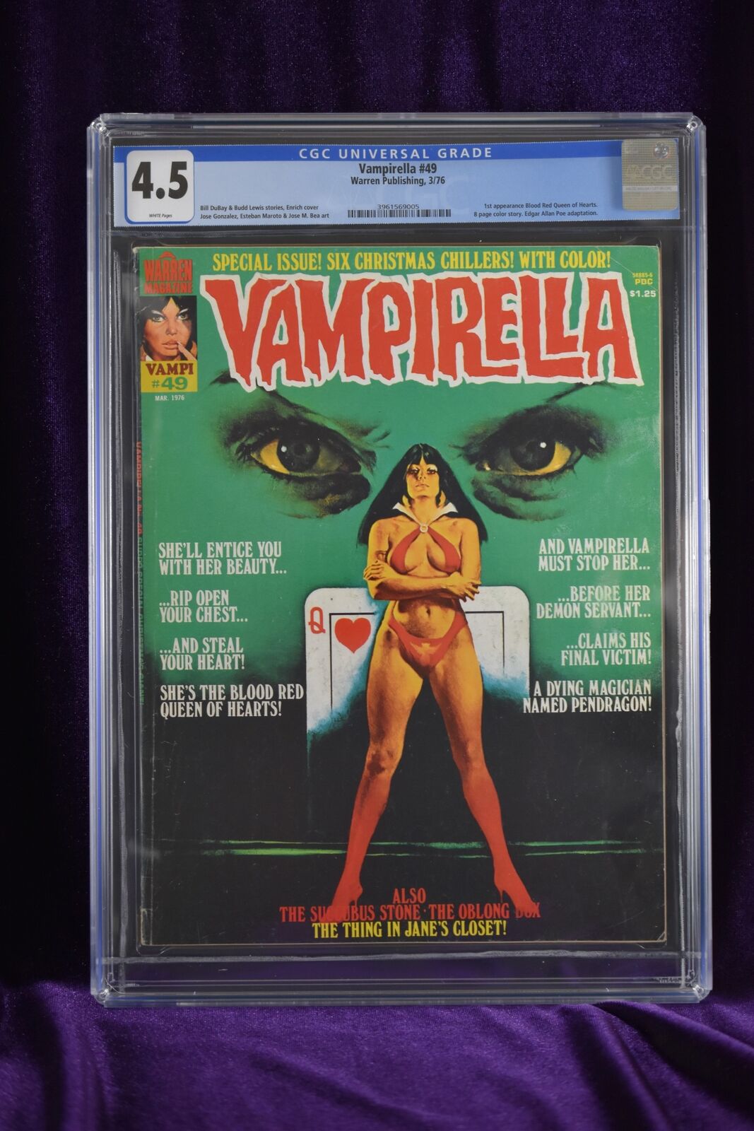 Vampirella CGC 4.5 #49 Warren Publishing 3/76 White Pages