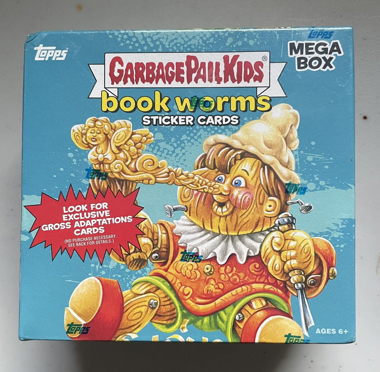 GPK Book Worms Sticker Cards - Factory Sealed - Topps MEGA Box Garbage Pail Kids
