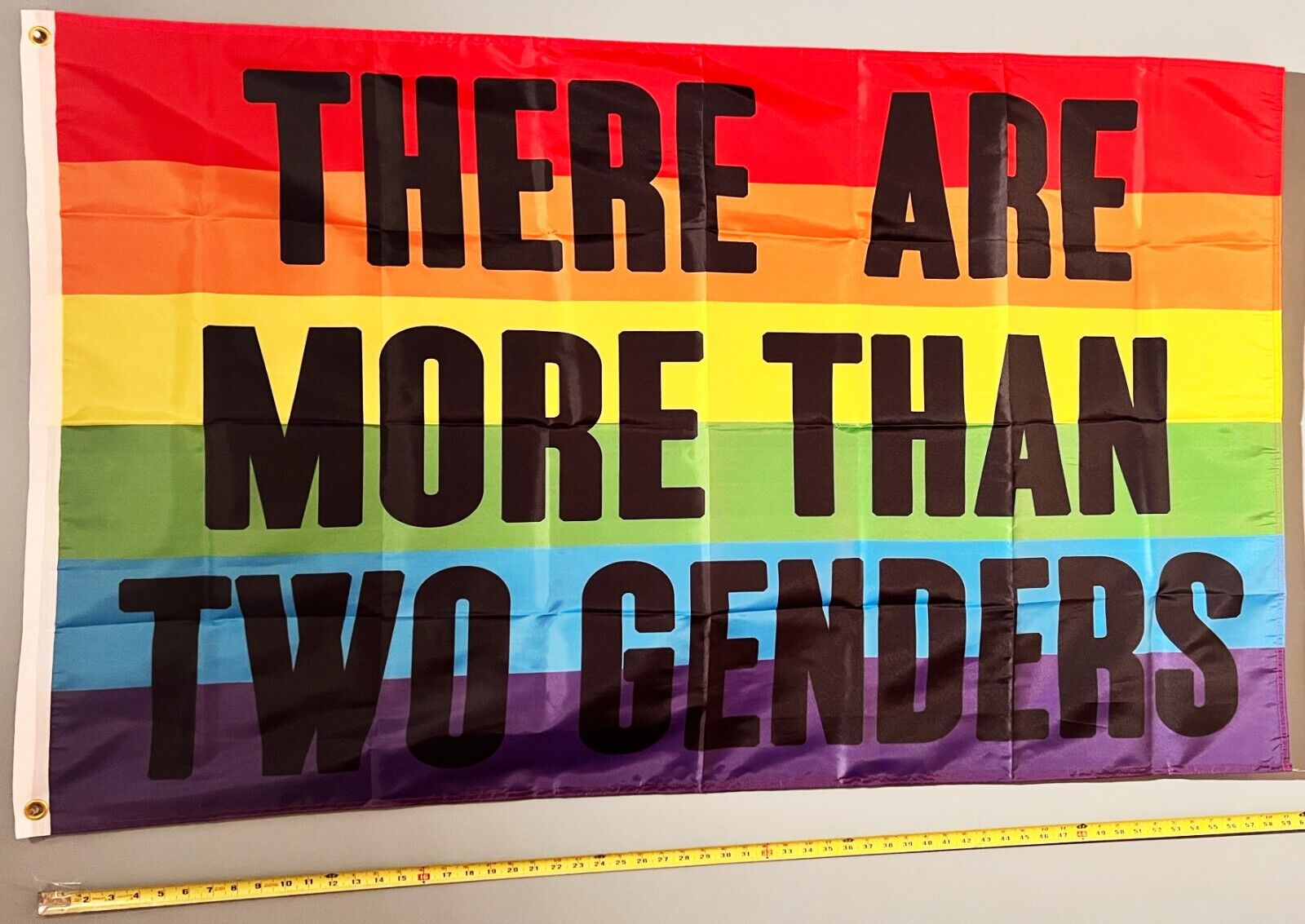 EQUALITY FLAG FREE USA SHIP LGBTQ More Than 2 Genders Gay Lives Matter Sign 3x5'