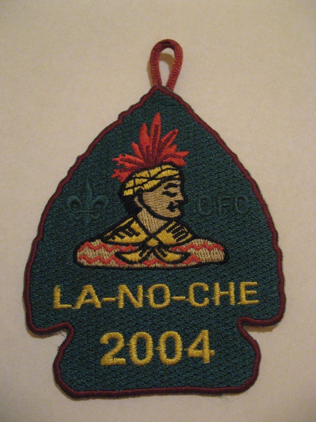 BSA Boy Scouts Of America La-No-Che Florida Camp Indian Arrowhead Jacket Patch