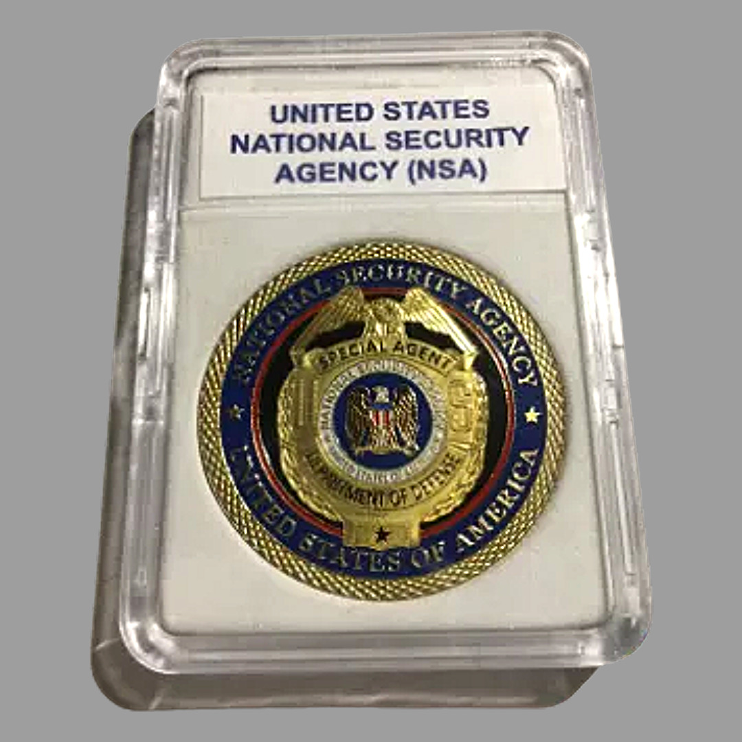 NSA US National Security Agency Special Agent DOD Challenge Coin W/Case NEW
