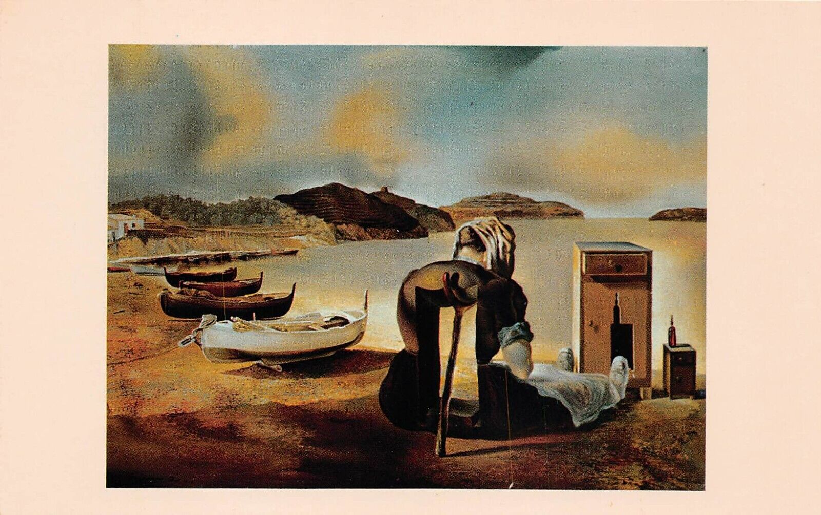 Salvador Dali Surrealism Weaning of Furniture Nutrition Museum Vtg Postcard A3