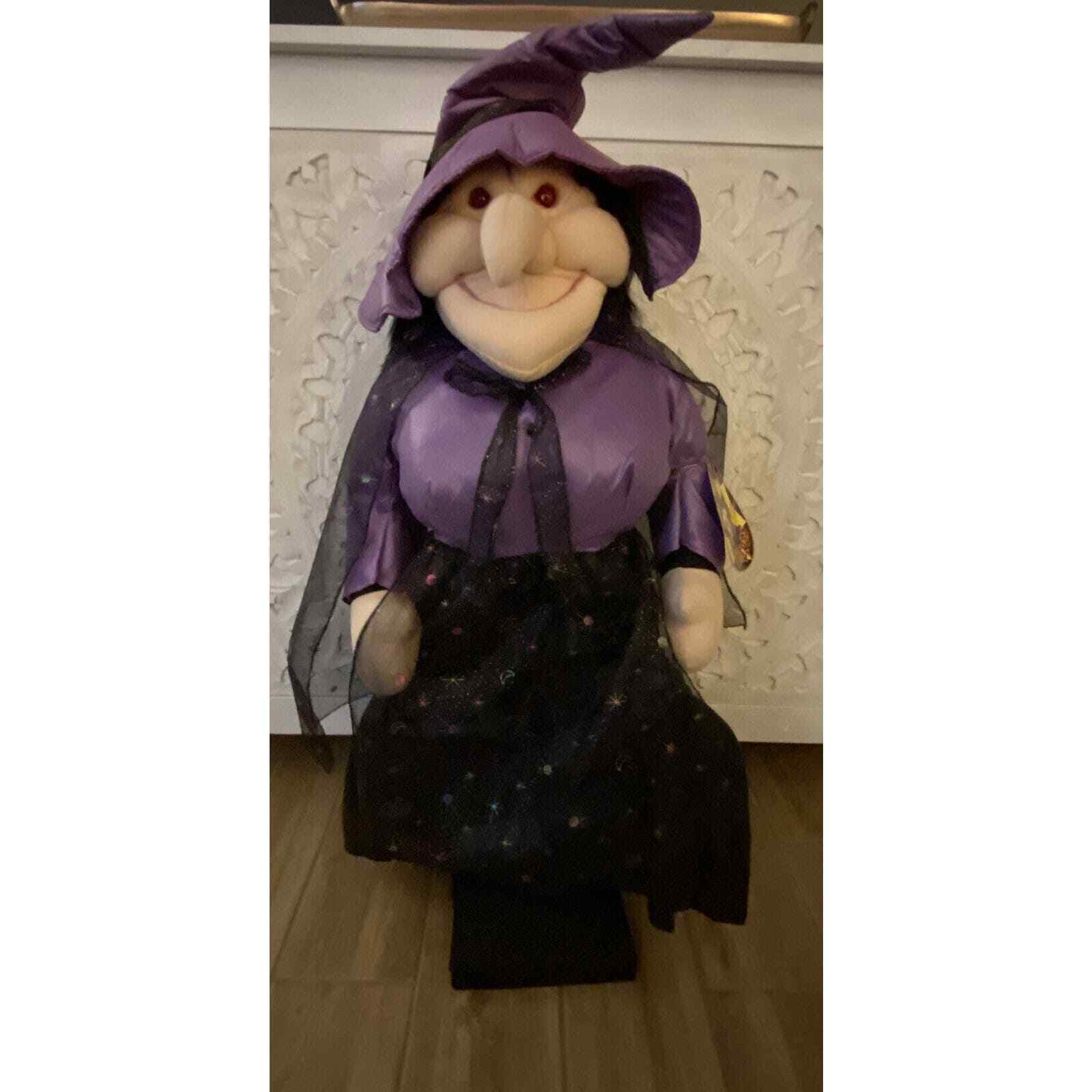 Halloween Animated Standing Plush Witch 32