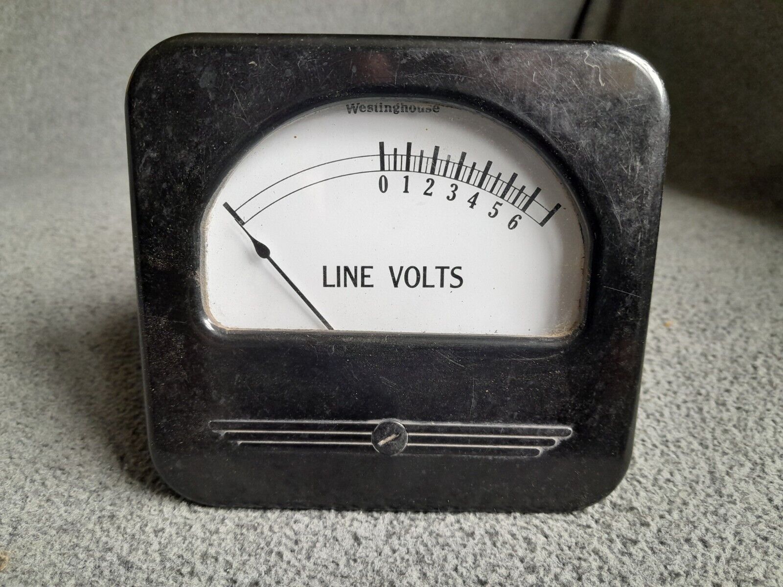 Vintage Bakelite Westinghouse Line Volts Radio Station Gauge QA-37 Style 1055632