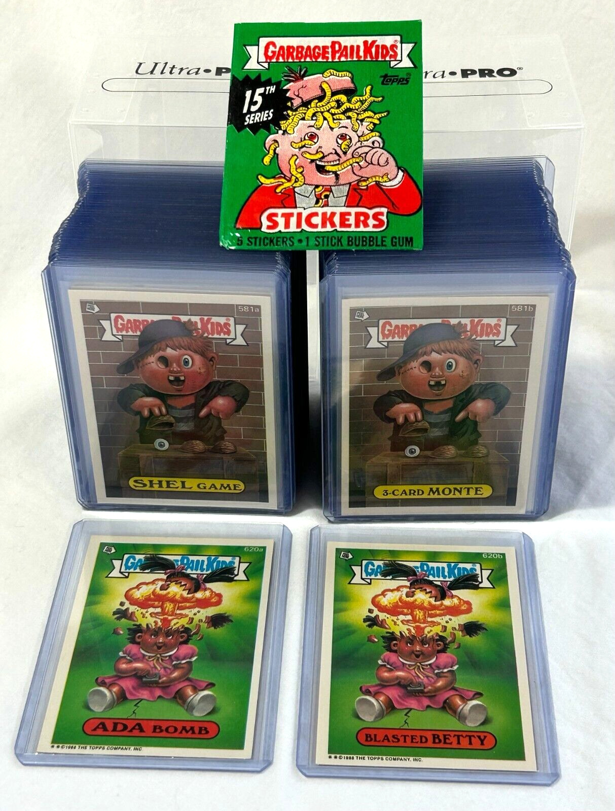 1988 Garbage Pail Kids NDC 15th Series 15 OS15 MINT 88 Card Set w/NEW TOPLOADERS