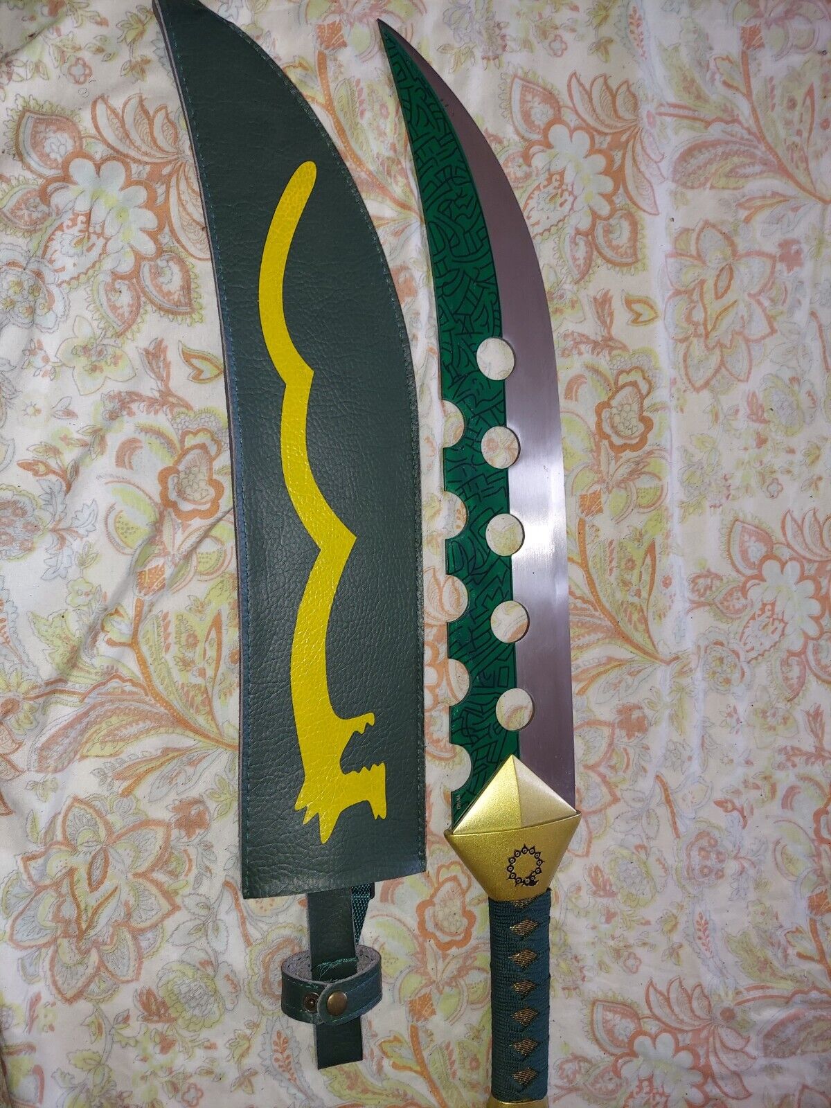 Meliodas\' Sword Lostvayne Green and Silver Blade