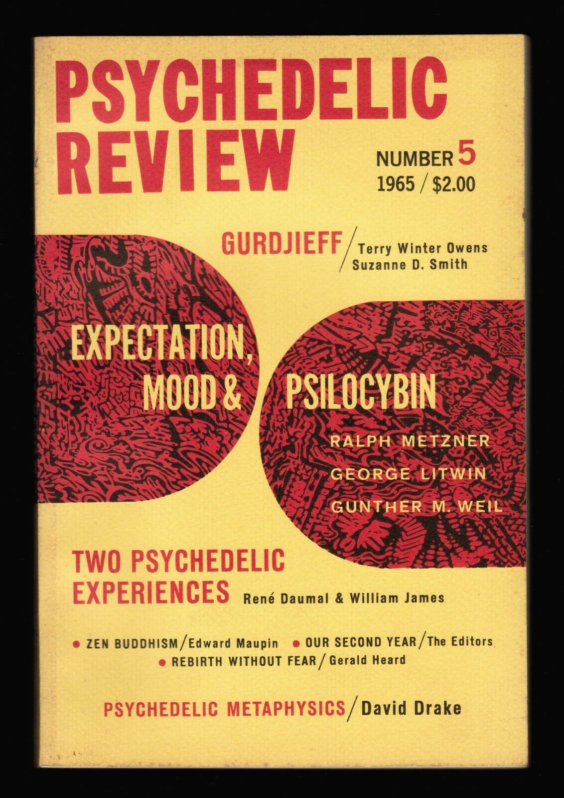 The Psychedelic Review Vol. 1 No. 5 -1965; Zen Buddhism - Mushrooms - Gurdjieff