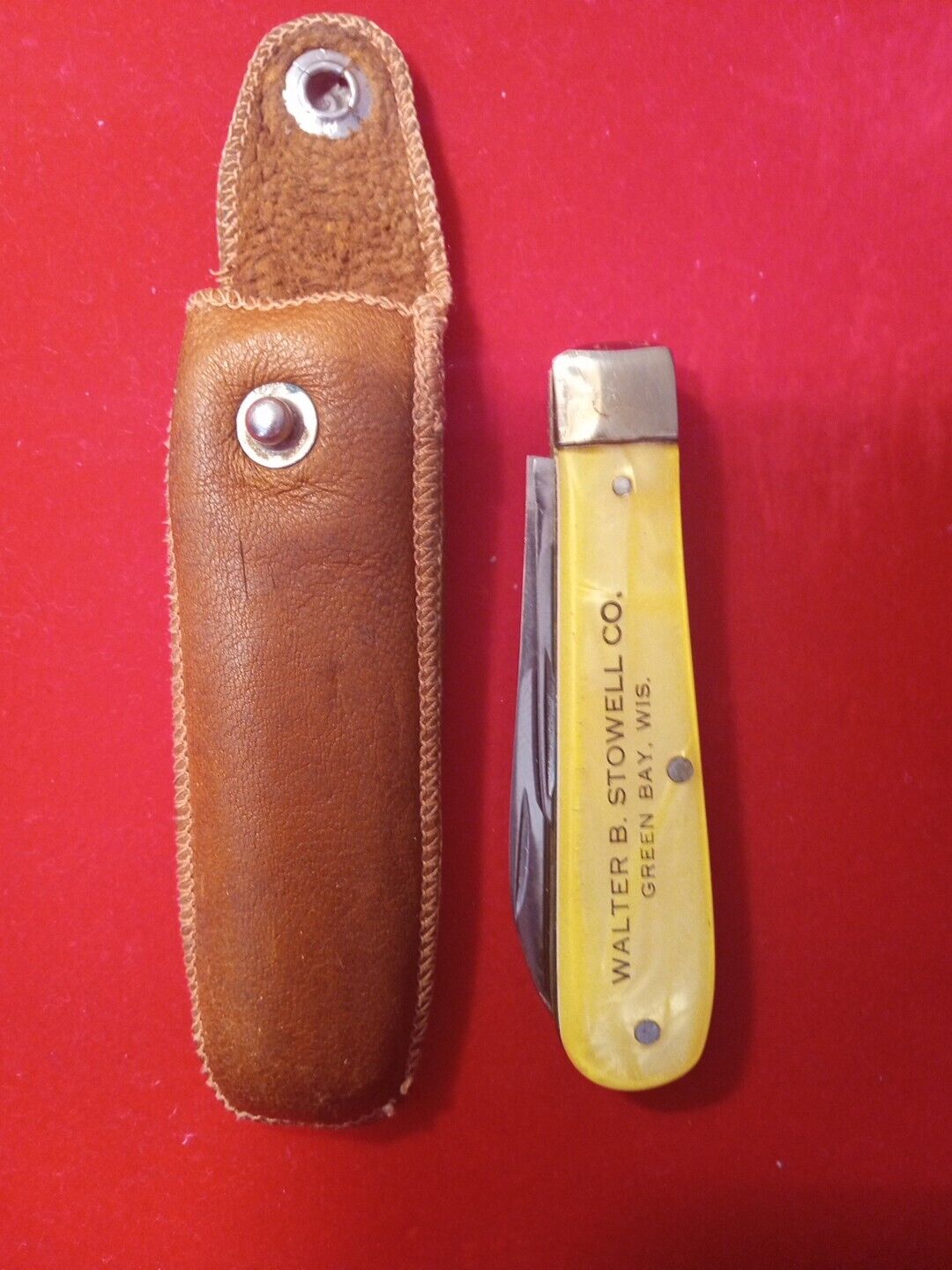Vintage Cracked Ice Pocket Knife Unbranded USA Made