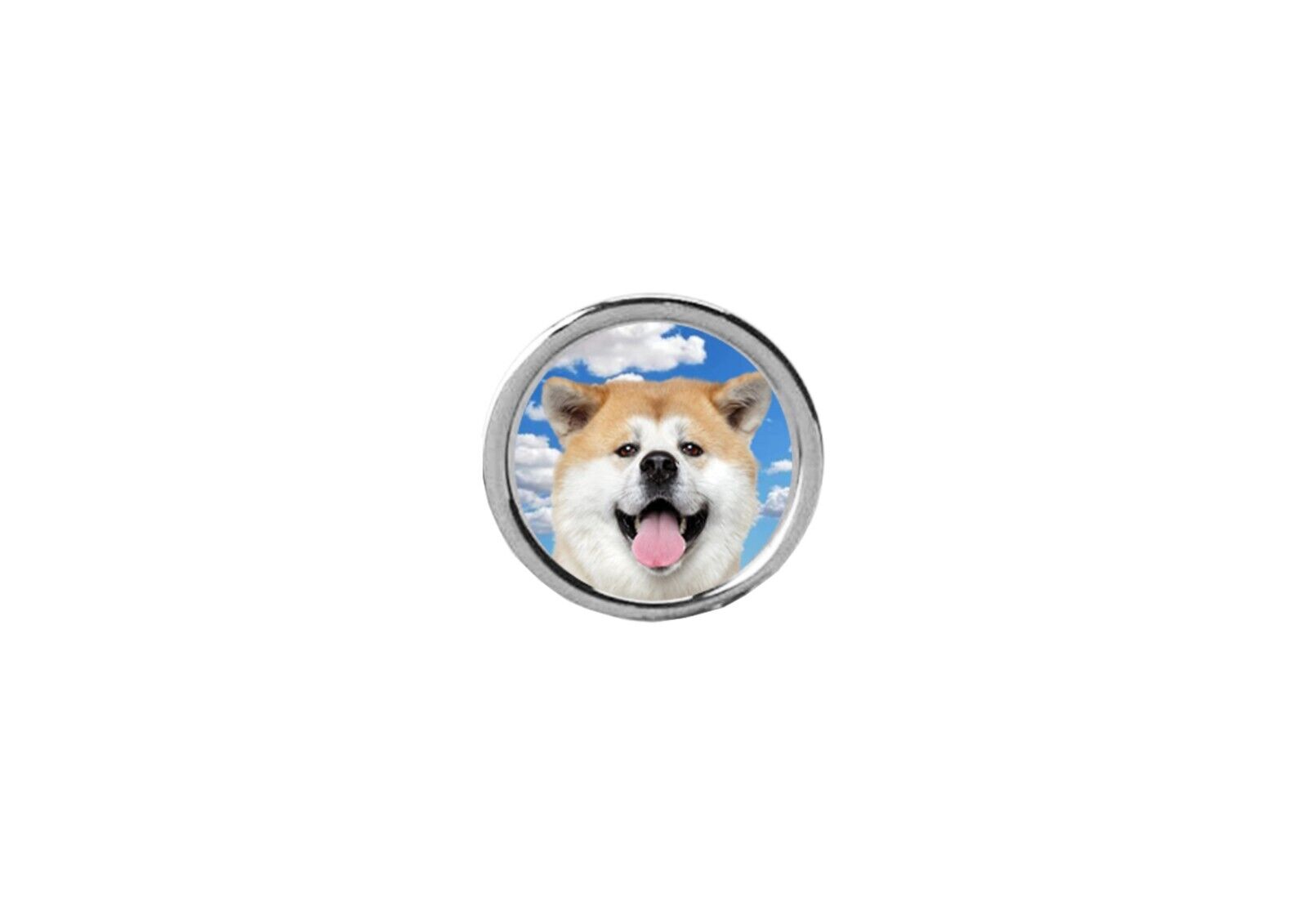 Akita Dog code39 DOME  Magnet Personalise with any name