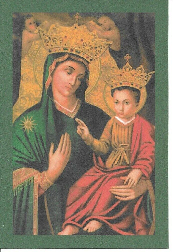 Holy Card of Our Lady of Good Health Plus a Large 1 3/4\