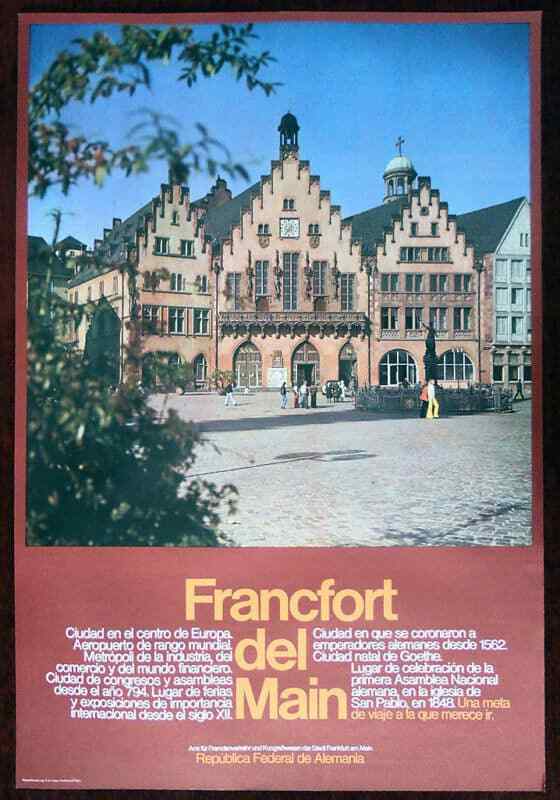 Original Poster Germany Frankfurt Old House Square