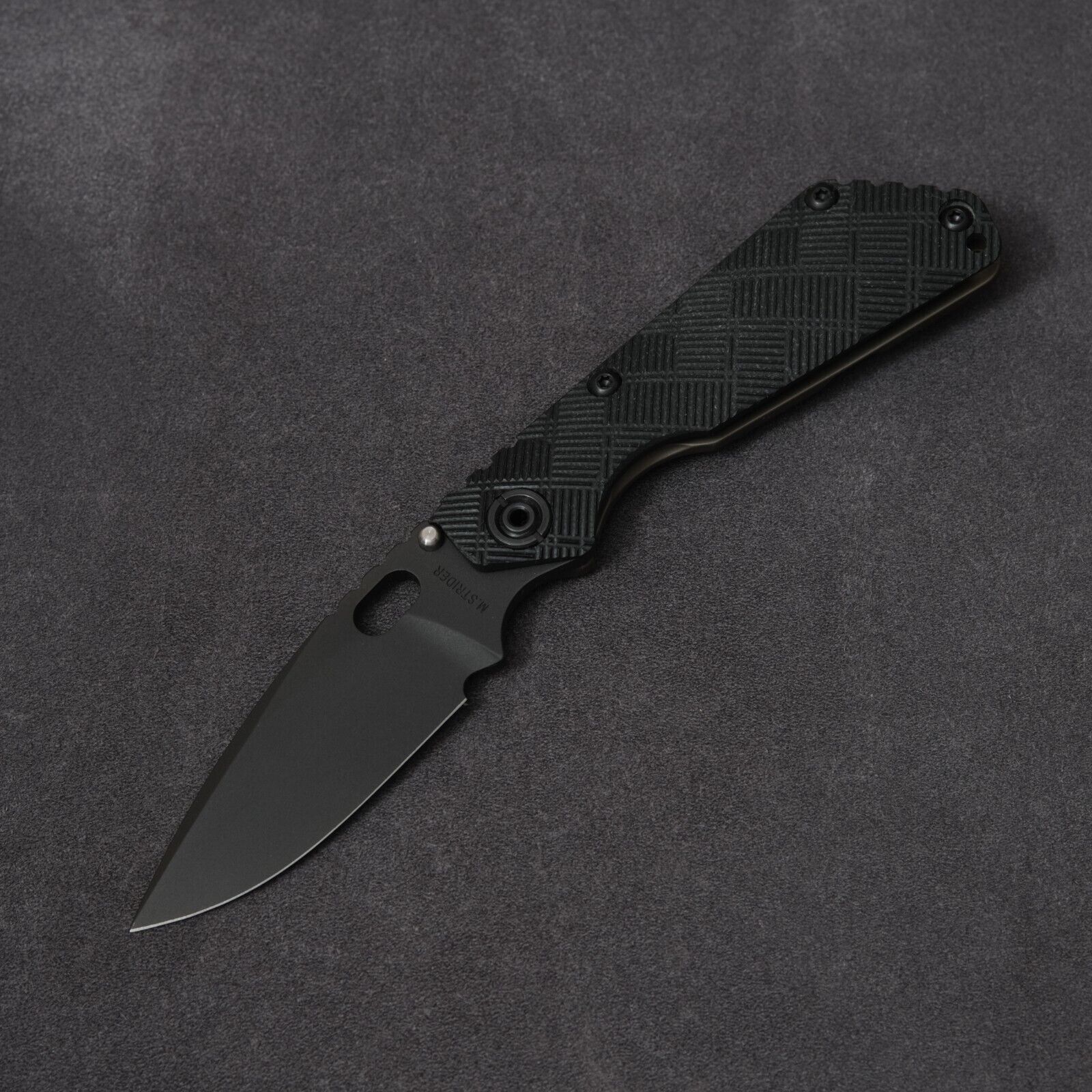 Strider Knives SnG Crosshatch Grip - Black G10 / PD1
