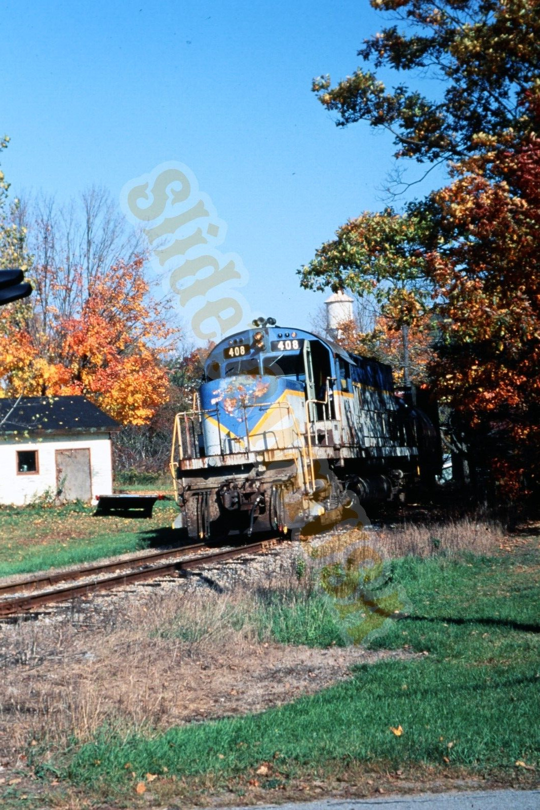 Vtg 1973 Duplicate Train Slide 408 Delaware & Hudson Engine X3D090