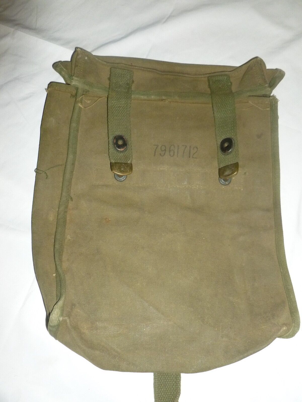 WW2 Army Canvas Map Bag Military Map Pack Sundries bag army green