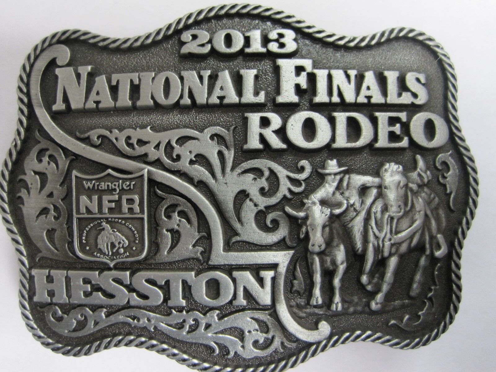 National Finals Rodeo Hesston 2013 NFR Youth (Small) Cowboy Buckle New Wrangler
