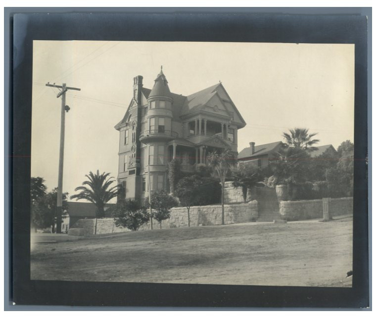 U.S.A., California, Los Angeles, Villa Vintage Print Platinum Print 10x12