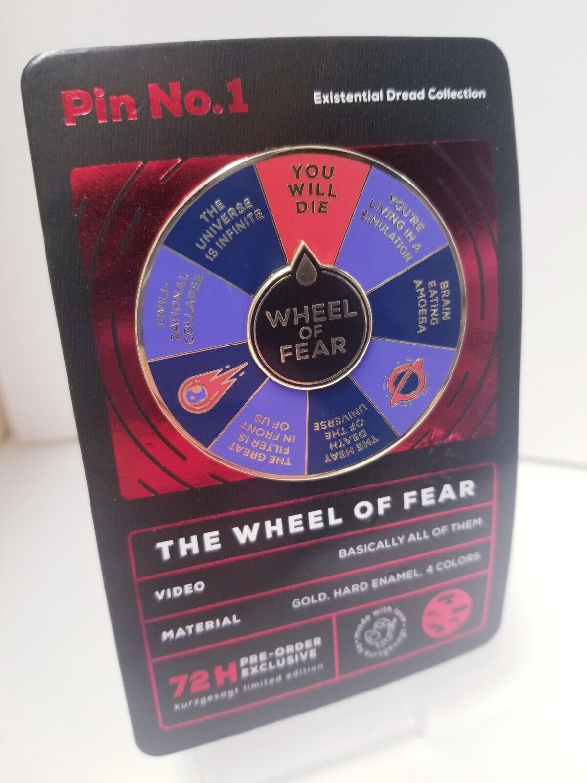 Kurzgesagt *LIMITED EDITION* Wheel of Fear Pin - 50cm