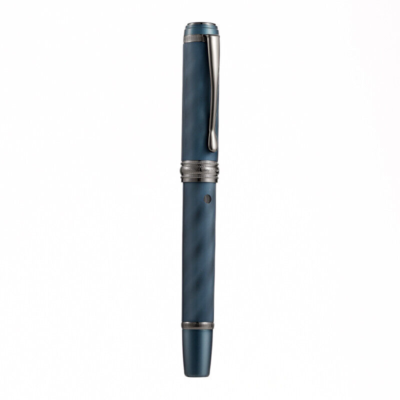 Hongdian N10 Piston Fountain Pen #8 Fine Nib , Aluminium Writing Gift Pen