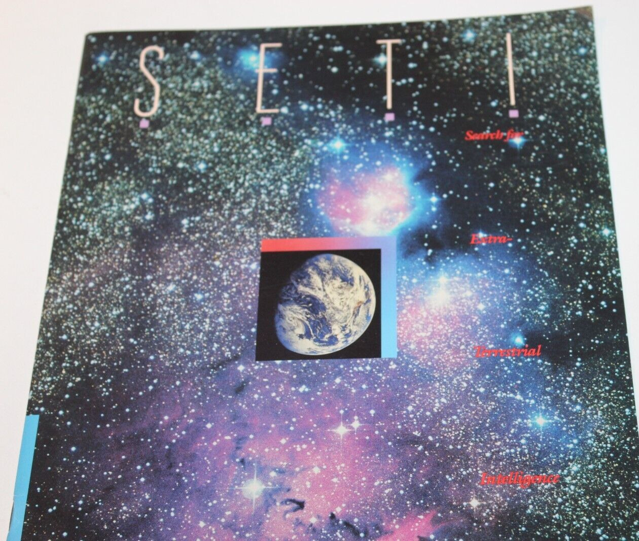 Vintage 1990 SETI Search For ExtraTerrestrial Intelligence 32 pg Brochure NASA