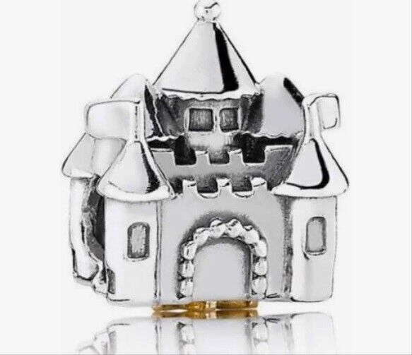New Pandora Happily Ever Fantasy  After Castle 791133PCZ Charm /w pouch