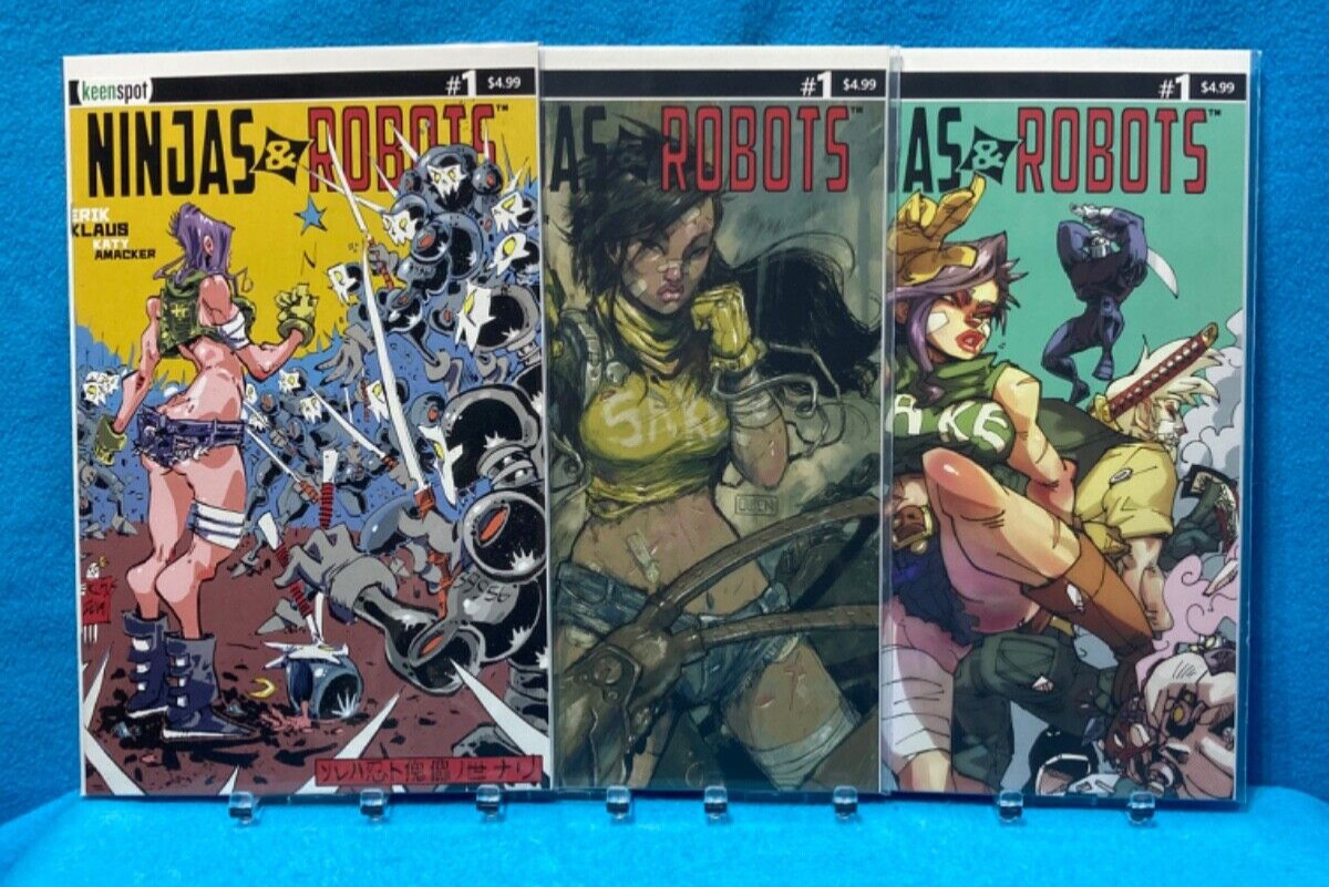 Ninjas & Robots #1 including variants - Keenspot Comics 2020 NM Unread