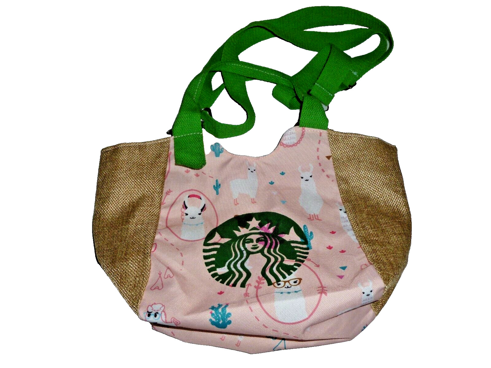 Starbucks Handbag Shoulder Bag Small Canvas Lightweight Handbag Tote Shopper