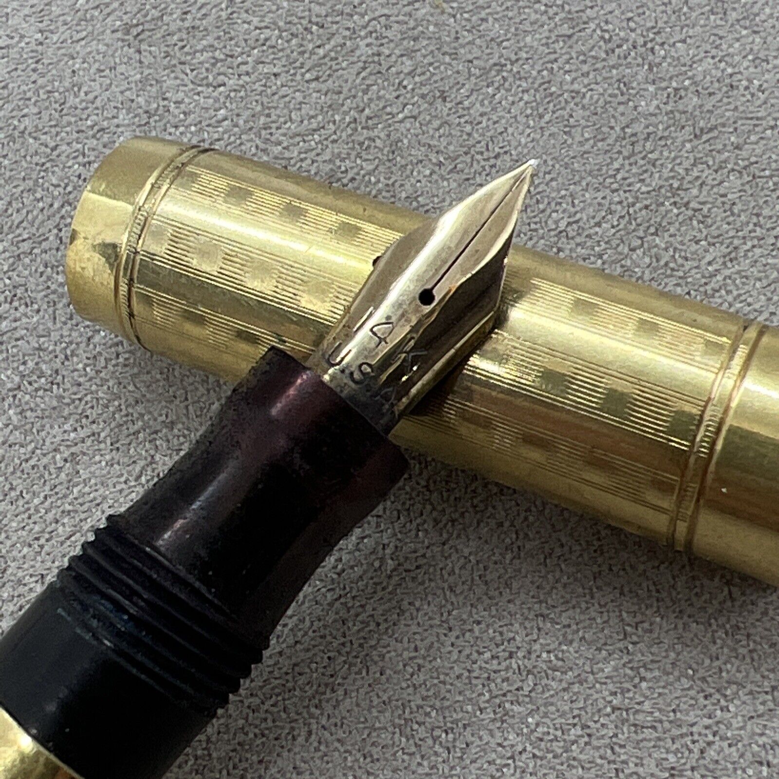 vintage 20s Sheaffer  Sheaffer's lever fill ring top fountain pen w 14k nib