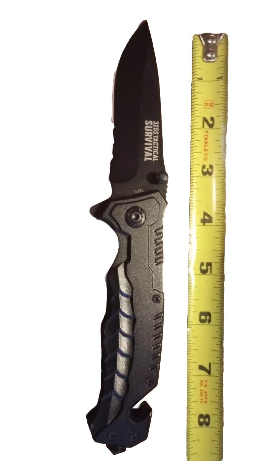 TRS 325S Tactical Survival Pocket Knife Tool With Window punch And Belt Cutter