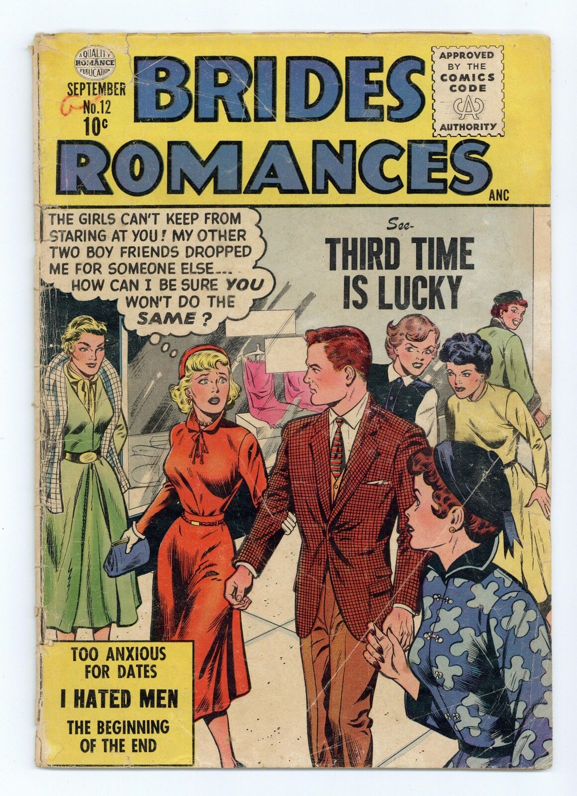 Brides Romances #12 GD 2.0 1955 Low Grade