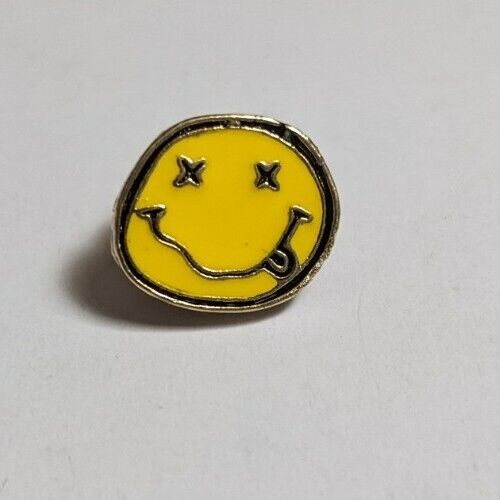 Hat Cap Nirvana 90\'S Vintage Lapel Enamel Pin Badge Brooch T-Shirt Rock Smiley