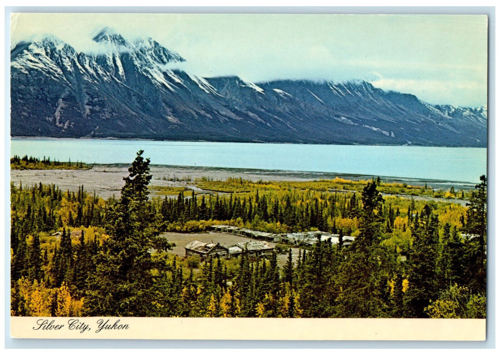 c1950\'s Glacier River Cabin Silver City Yukon Canada Unposted Vintage Postcard