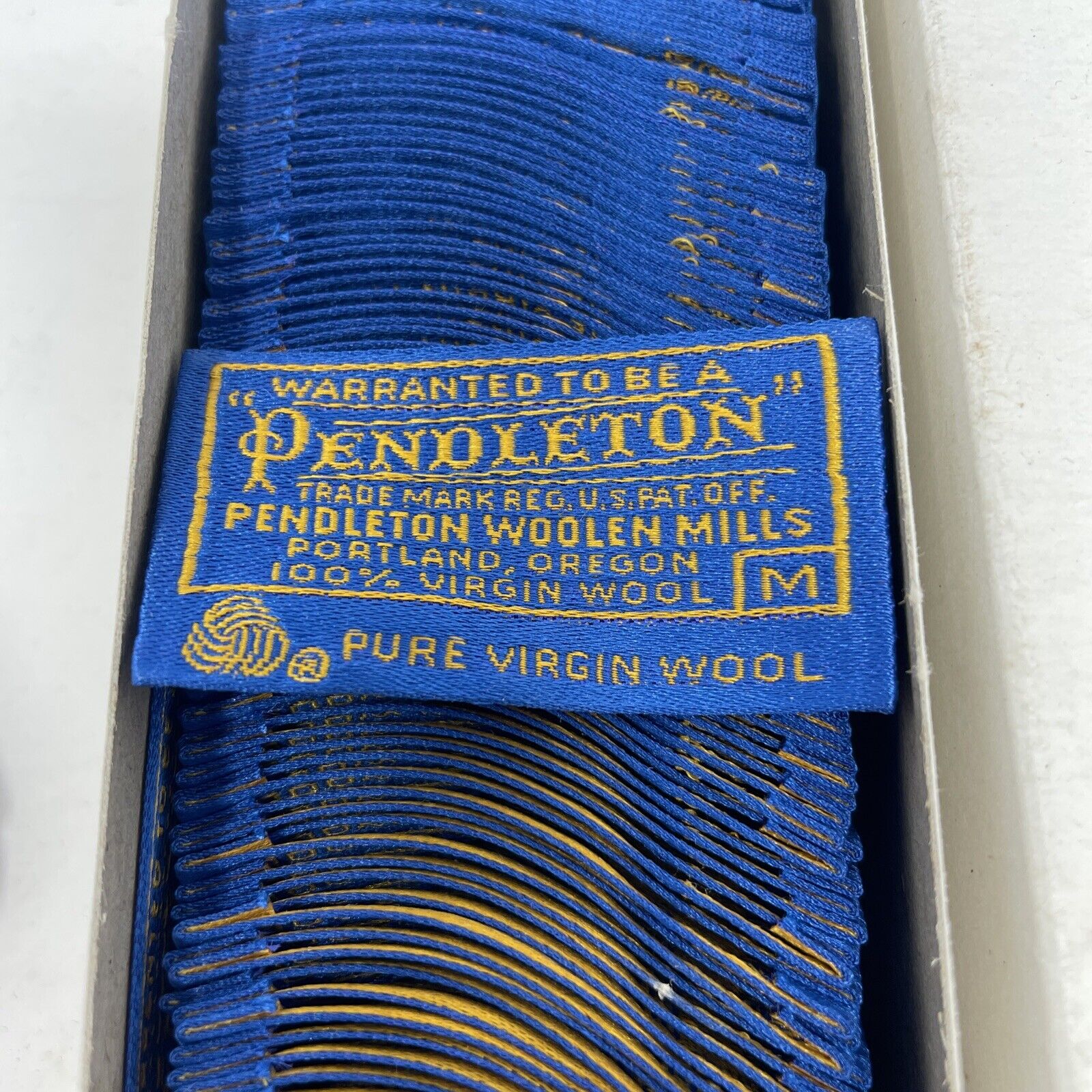 Vintage NOS Pendleton Label Size “M” Rare Crafts Multiple Available