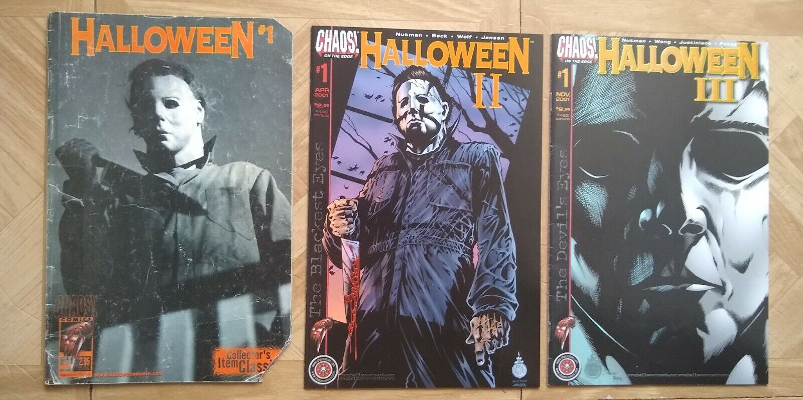 Chaos Comics Halloween 1, 2, 3 1st APPEARANCE Michael Myers OOP *FAST *