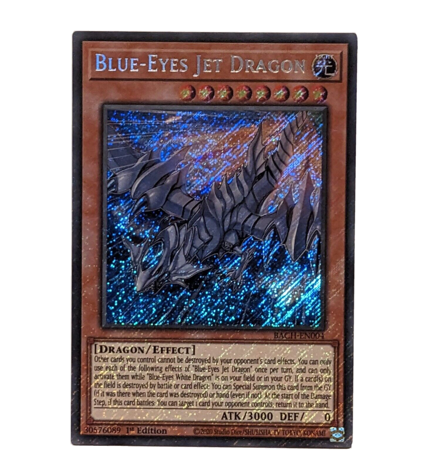 Blue Eyes Jet Dragon Secret RARE - Mint Condition