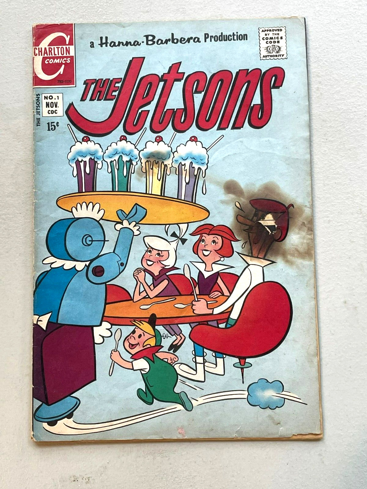 The Jetsons #1 (1970 Charlton) POOR/Fair, complete, TV series