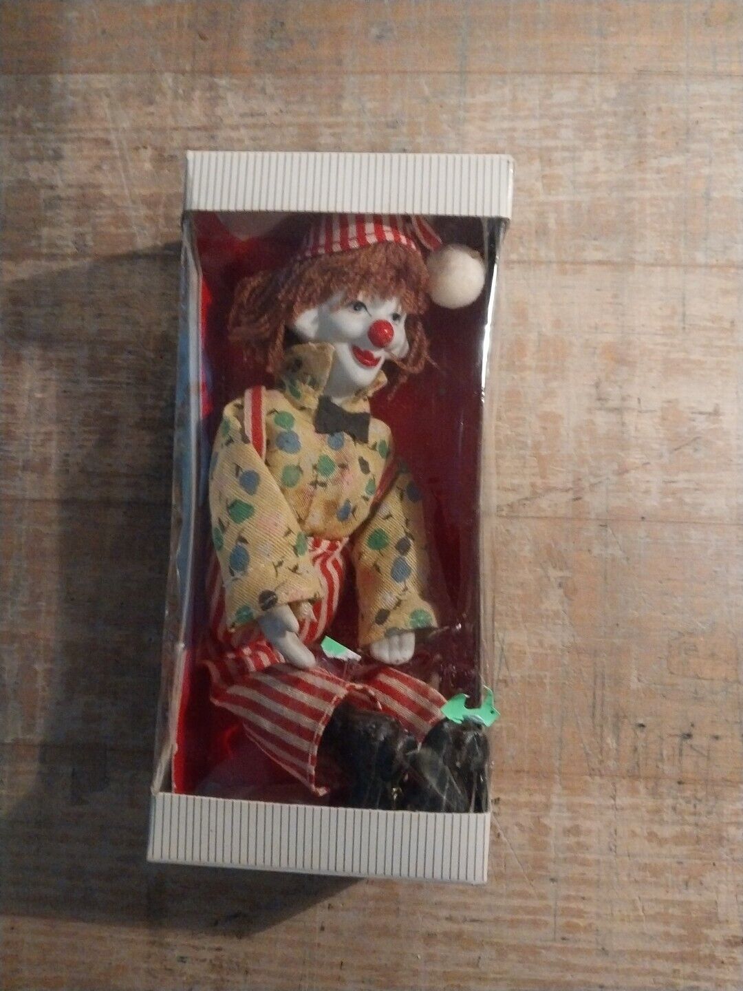 VTG CHRISTMAS 1985 KURT ADLER COLLECTORS CORNER Clown TREE ORNAMENT IN BOX
