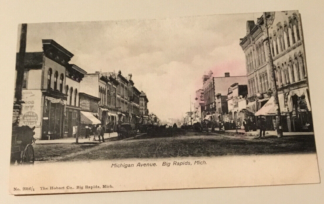 Michigan Ave, Big Rapids, MI 1909
