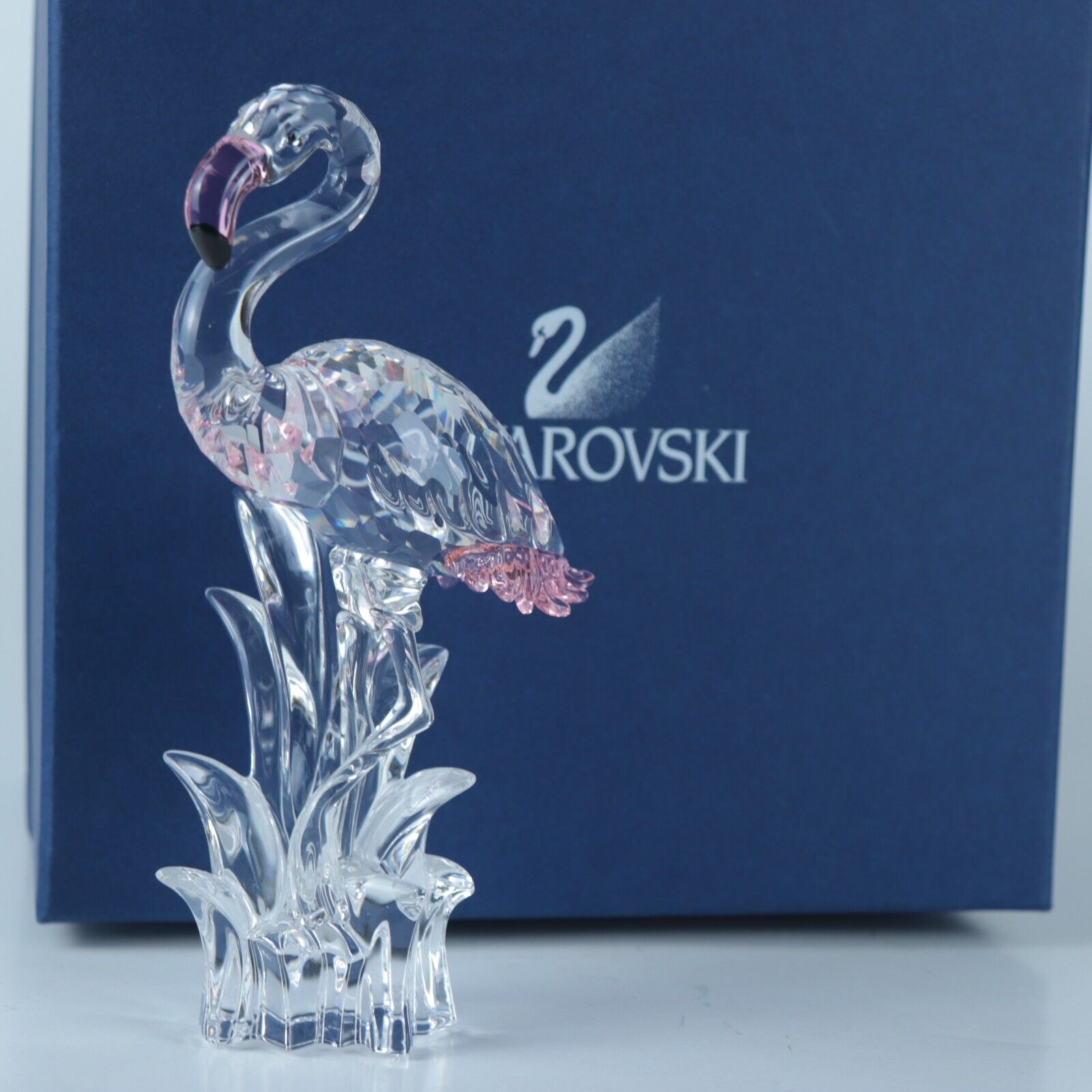 Retired 2011 SWAROVSKI Crystal Feathered Beauties FLAMINGO 6\