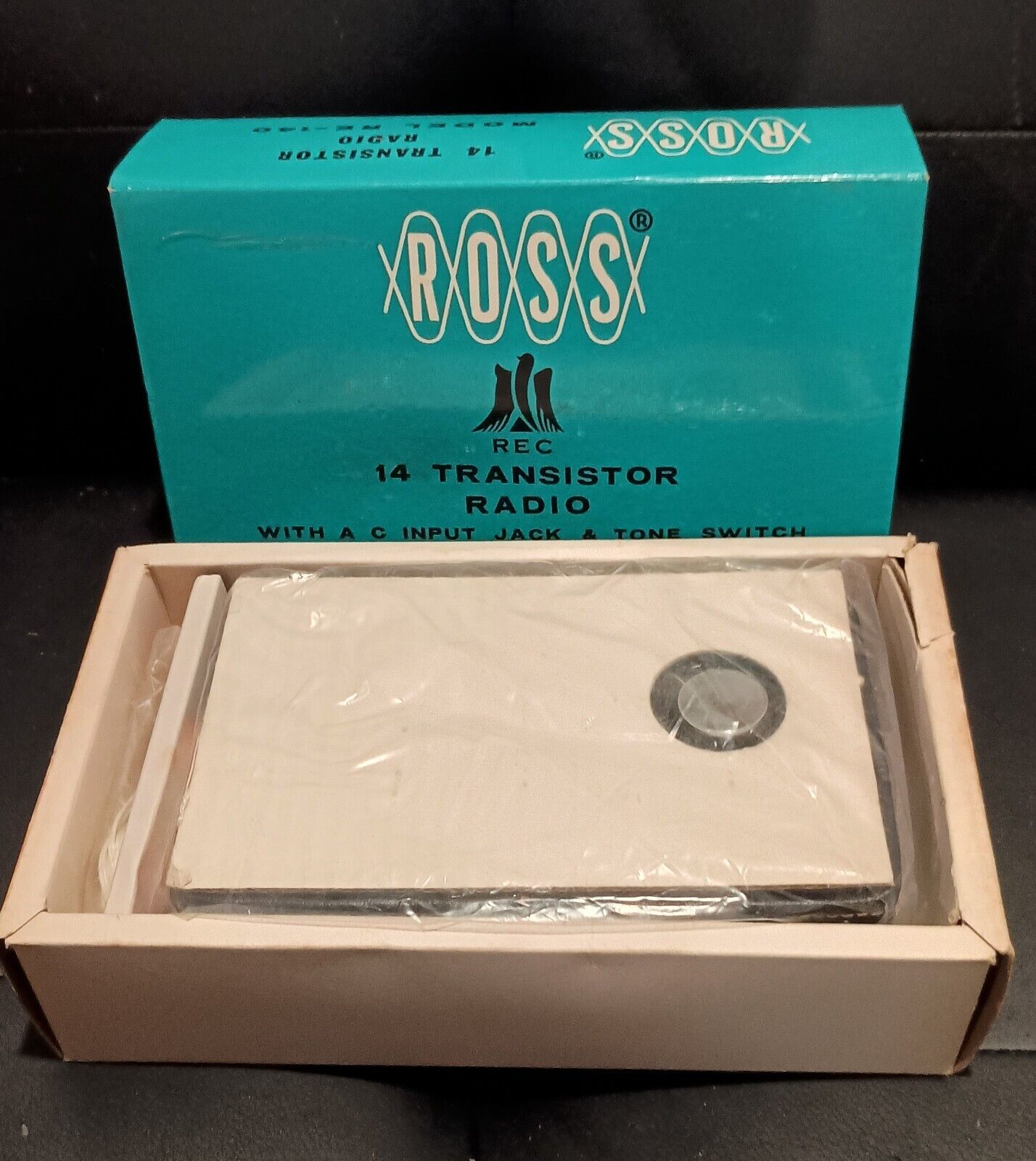Vintage Ross 14 Transistor Radio Model RE-140 - A C Input Jack & Tone Switch
