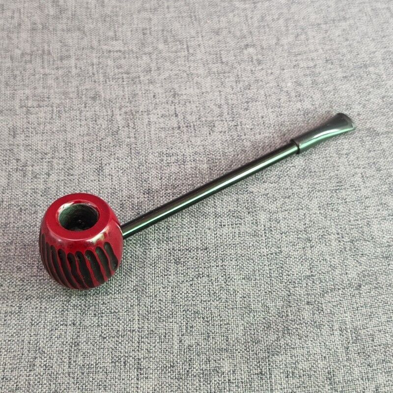 1pcs High Quality Smoking Tobacco Durable Pipe Mini Red Wood Pipe Wooden Pipe
