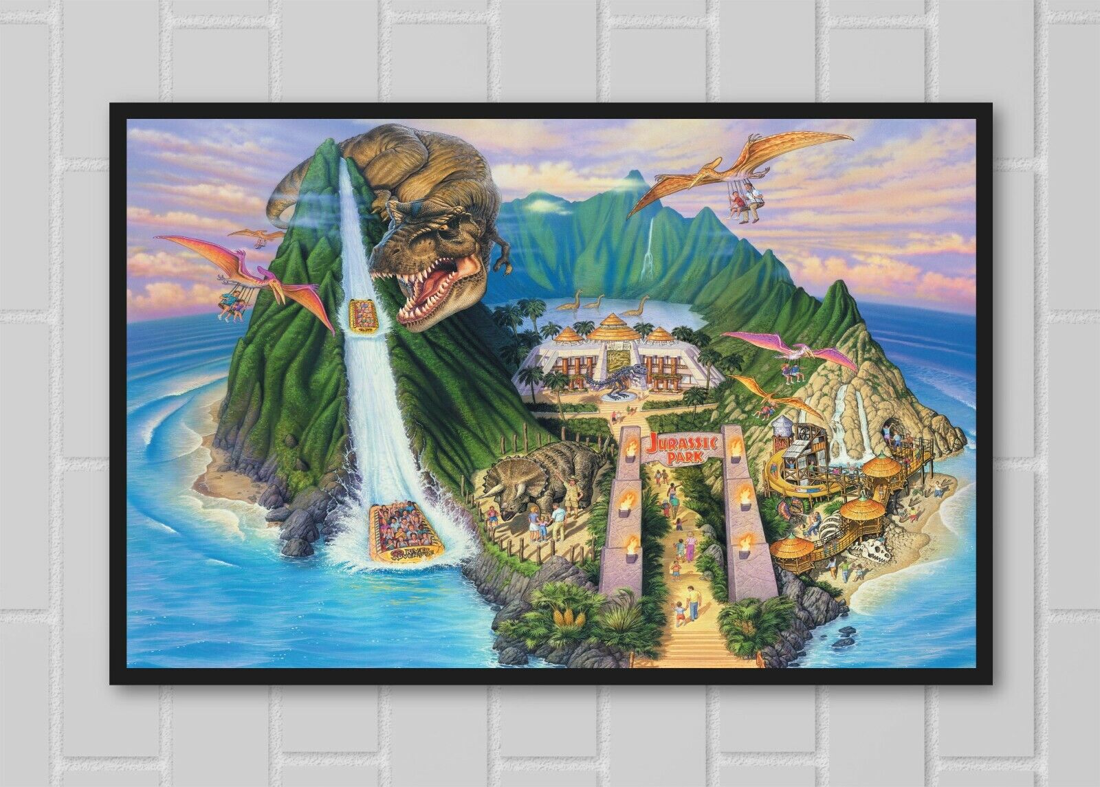 Jurassic Park River Adventure Discovery Center Islands of Adventure Poster 