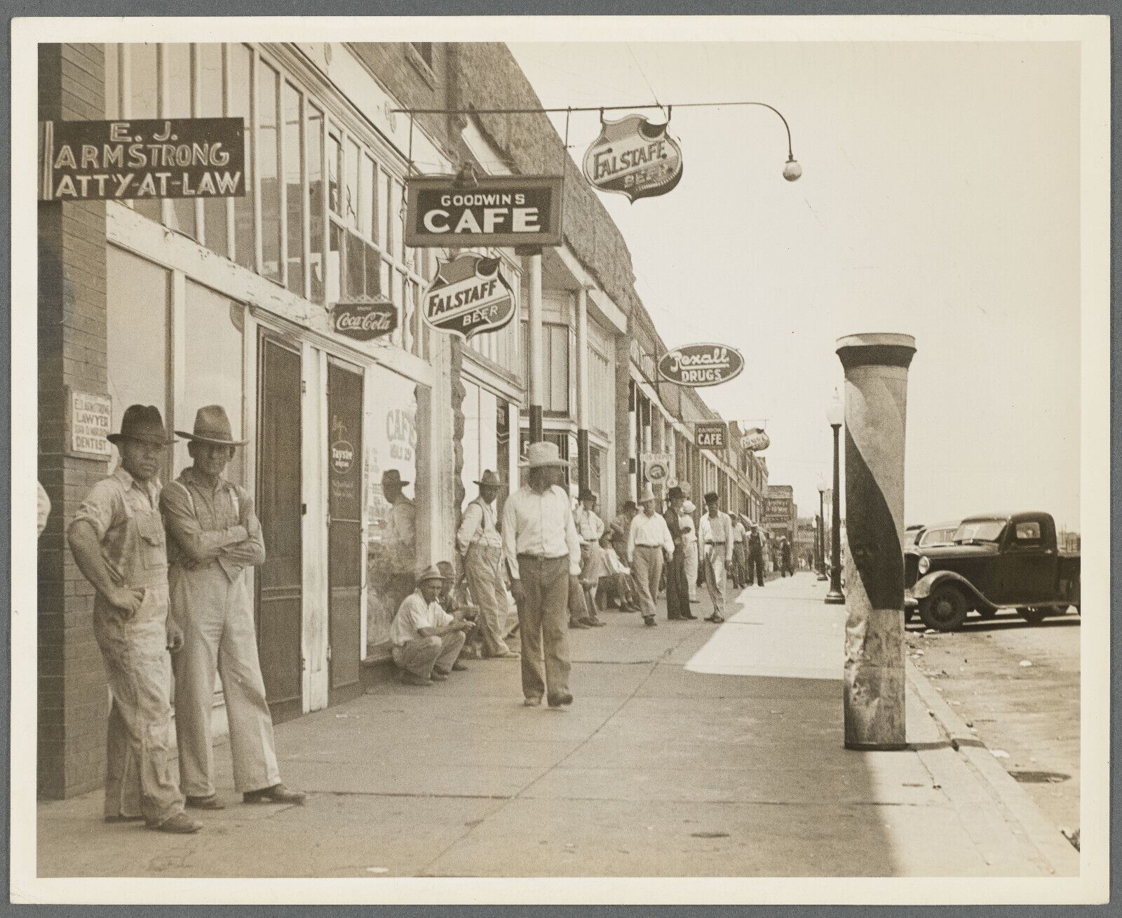 Photo, Main st during 1936 drought. Sallisaw, Sequoyah County OK 57578500