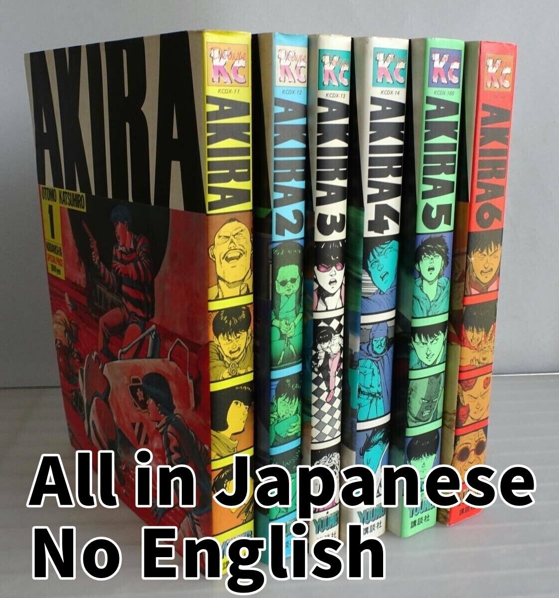 AKIRA  Japanese language Complete  Vol.1-6 set Manga Comics Katsuhiko Otomo USED