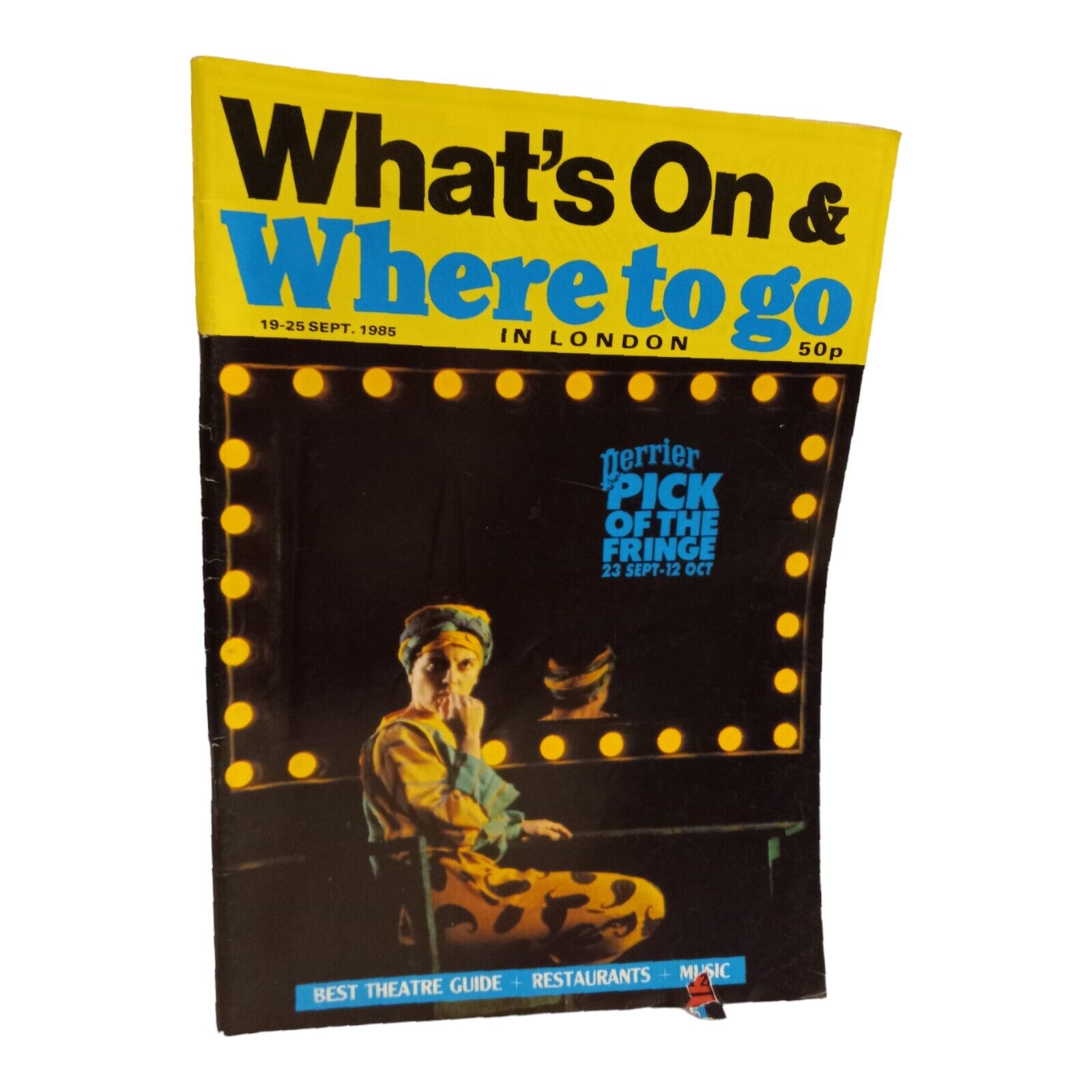 What\'s On And Where To Go In London 19-25 September 1985 Travel Guide Souvenir 