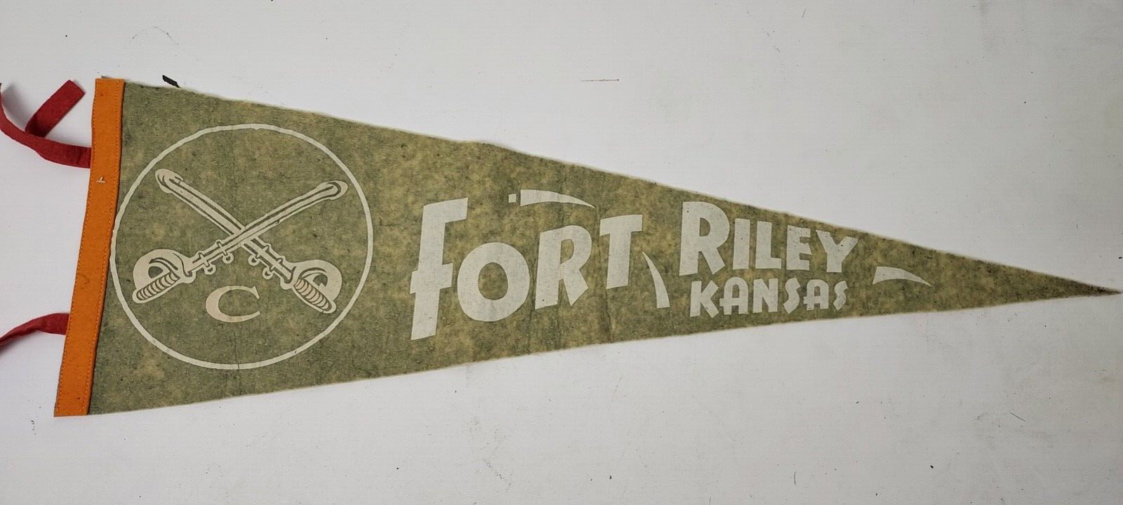 Vintage Fort Riley Kansas Pennant
