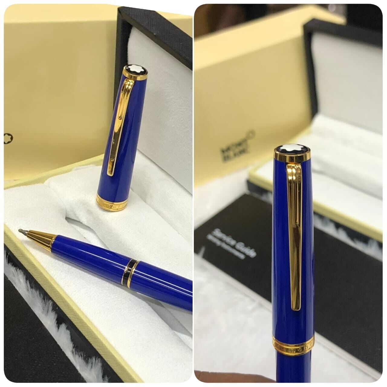 Elevate Your Writing: Preowned Montblanc Pens with Blue Body - Unmatched Sophist