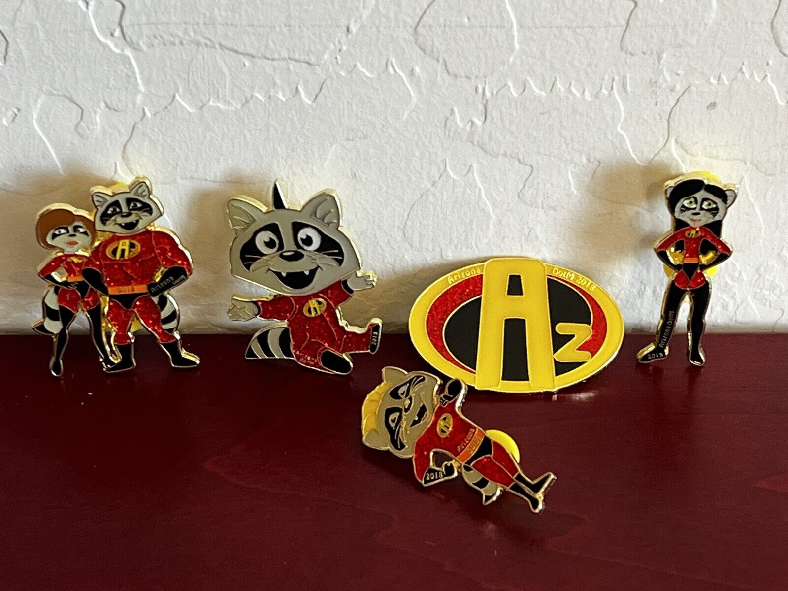 Disney Pixar The Incredibles Themed 2018 AZ Odyssey of the Mind Trading Pins