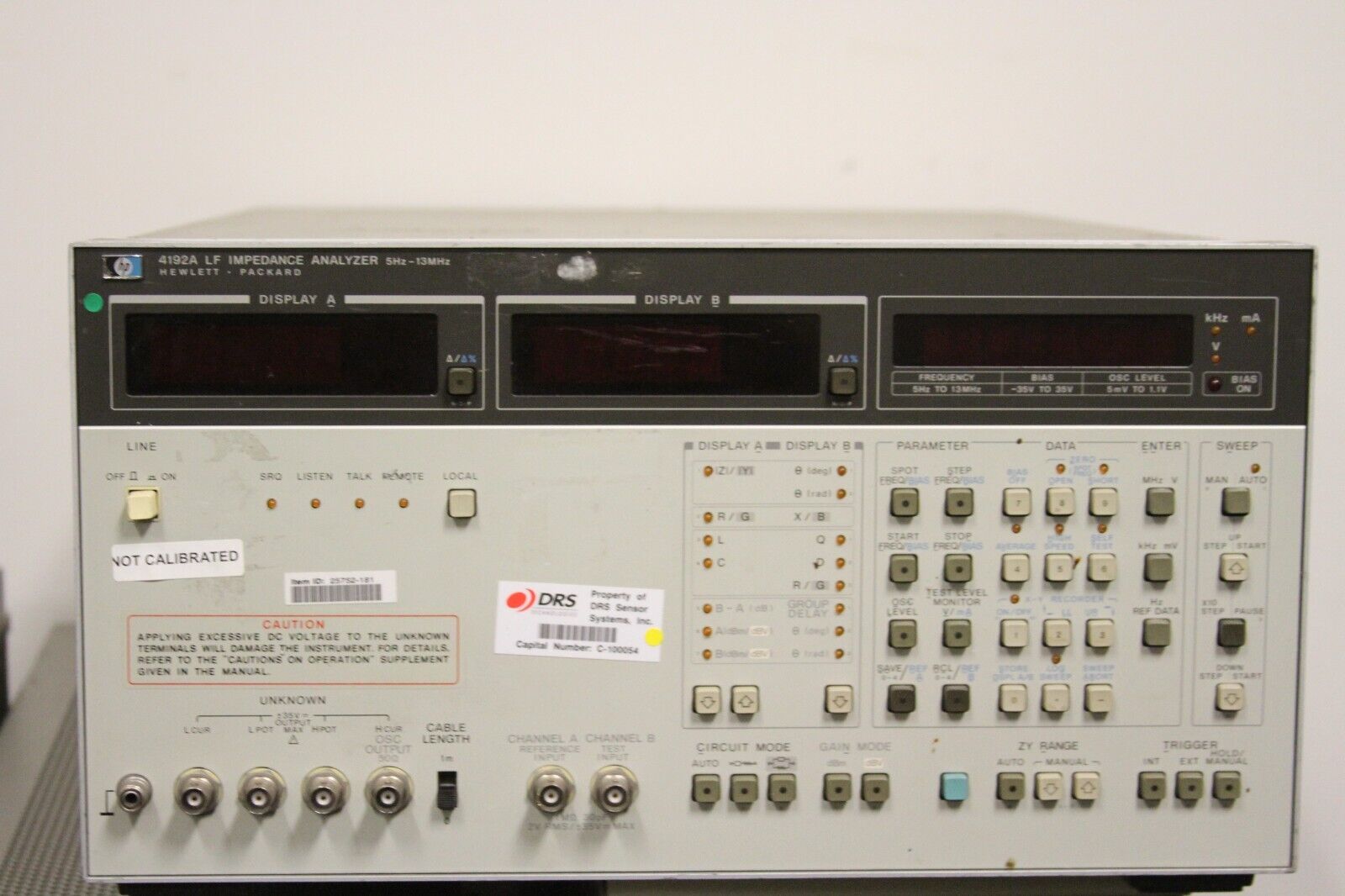 Agilent HP 4192A 5 Hz - 13 MHz LF Impedance Analyzer