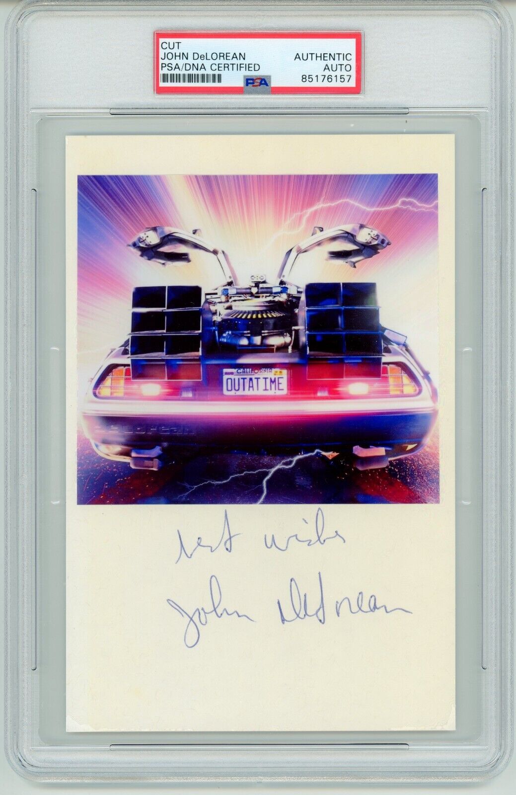 John DeLorean ~ Signed Autographed Back to the Future Time Machine ~ PSA DNA