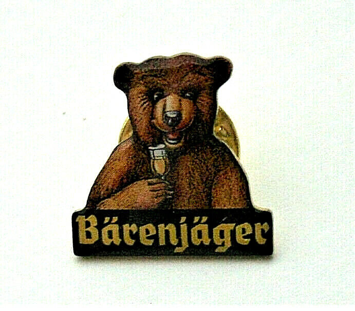 Vintage Barenjager Bear Honey Liqueur Advertising Hat Lapel Pin New NOS 2000's